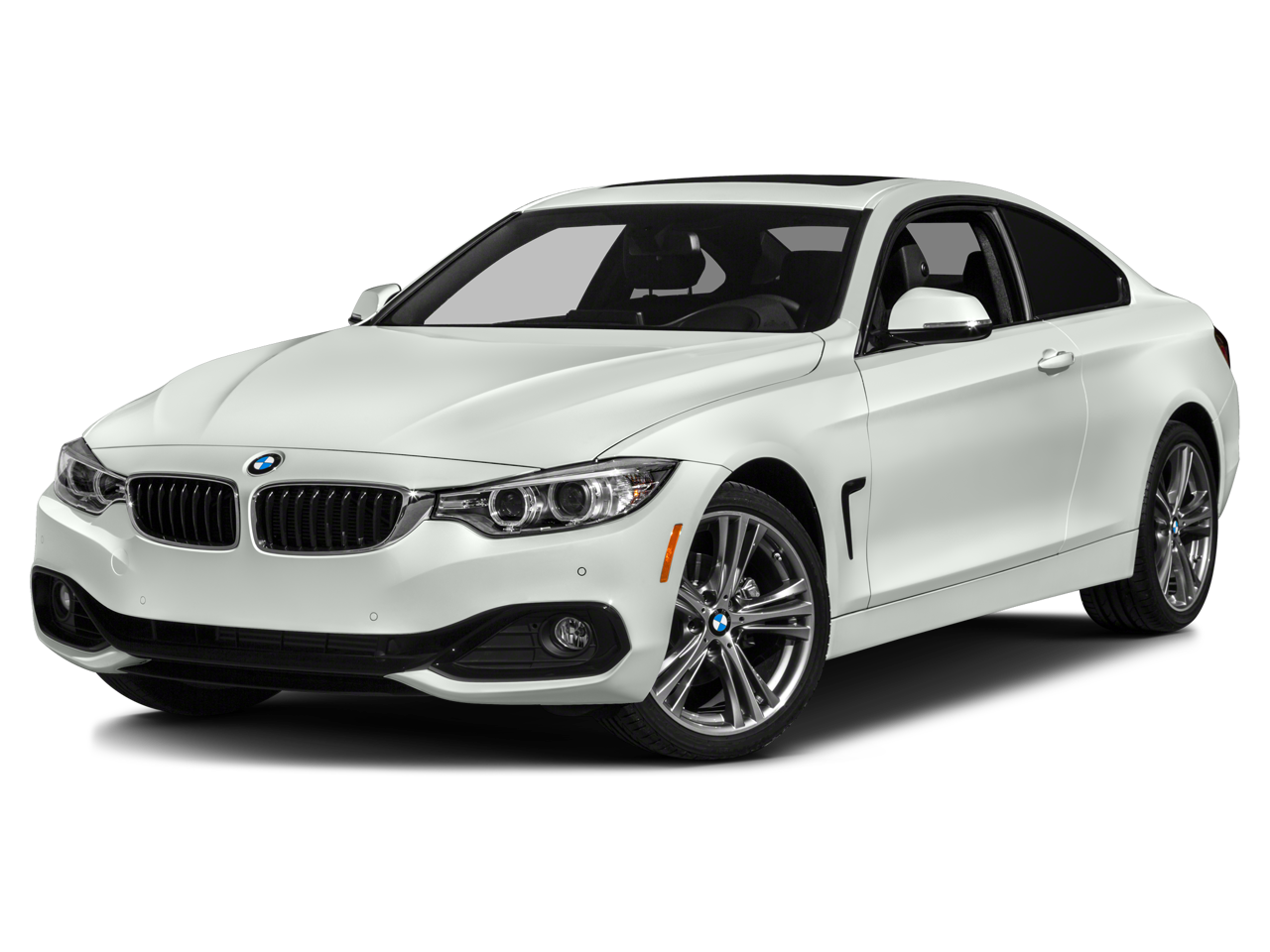 2015 BMW 4 Series 428i xDrive Coupe 2D in Black — front three-quarter view
