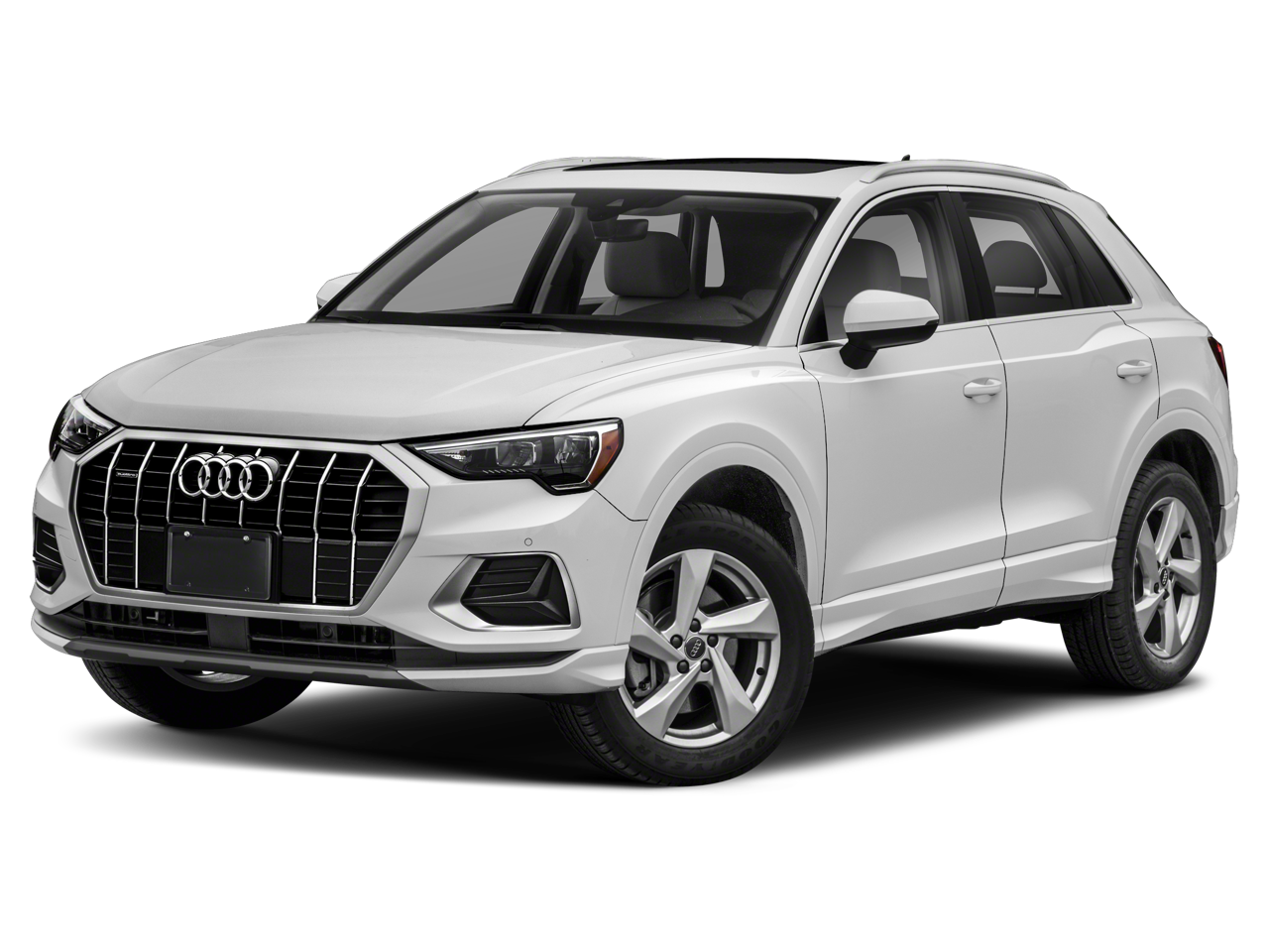2022 Audi Q3 45 TFSI S line Premium Plus Sport Utility 4D in Gray — front three-quarter view
