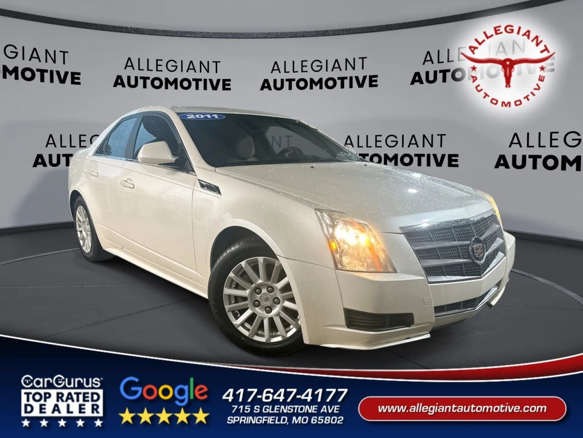 2011 Cadillac CTS Sedan 4D in White — front three-quarter view