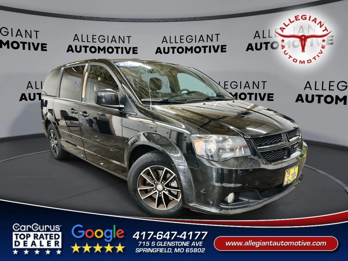 2017 Dodge Grand Caravan Passenger GT Minivan 4D in Black — front three-quarter view