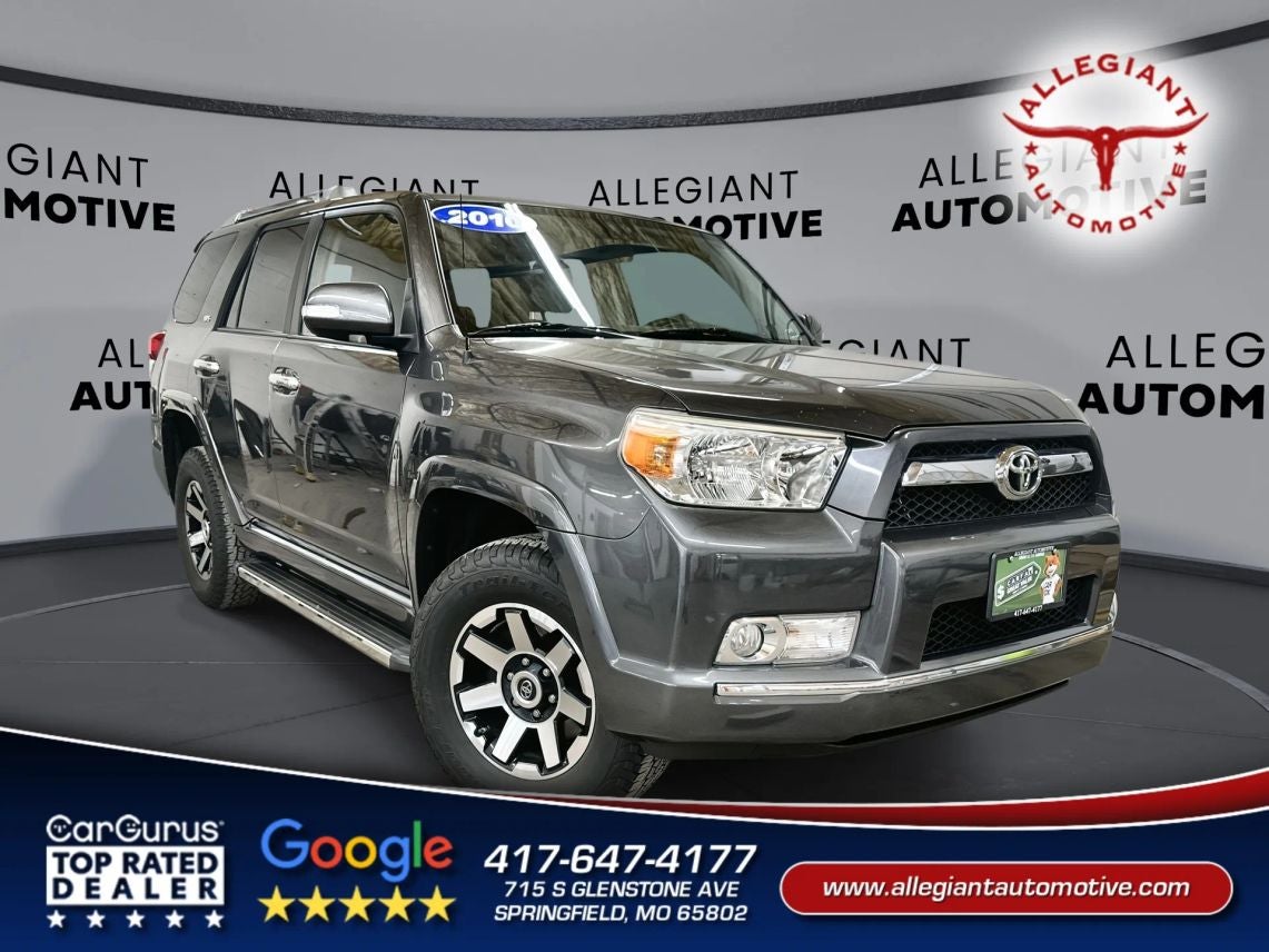 2010 Toyota 4Runner Trail Sport Utility 4D in Gray — front three-quarter view
