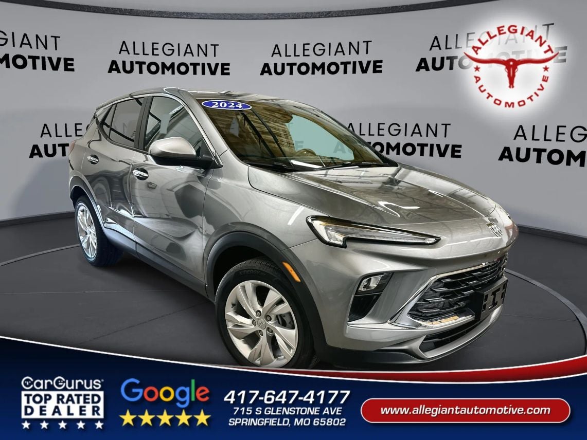 2024 Buick Encore GX Preferred Sport Utility 4D in Gray — front three-quarter view